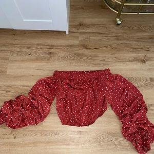 Lovers + Friends off the shoulder top